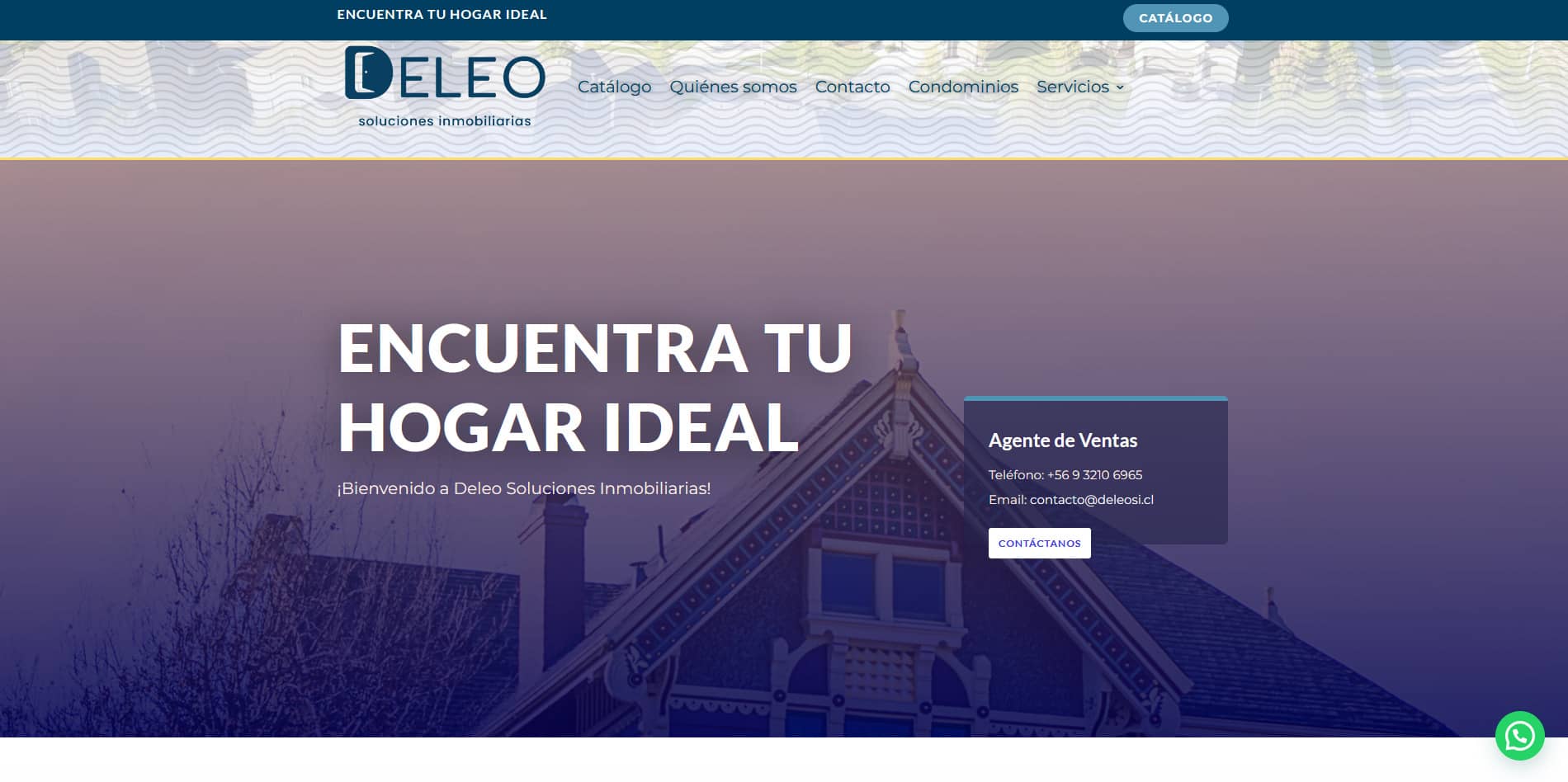 sitio web inmobiliario Deleo Soluciones Inmobiliarias