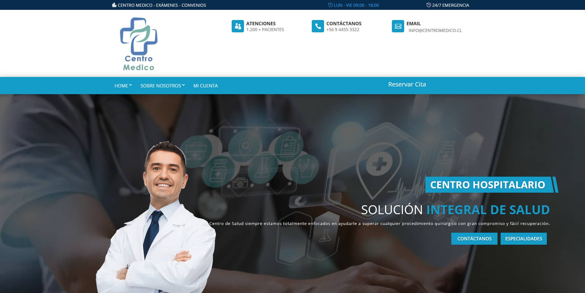 Plantilla para Centro Médico