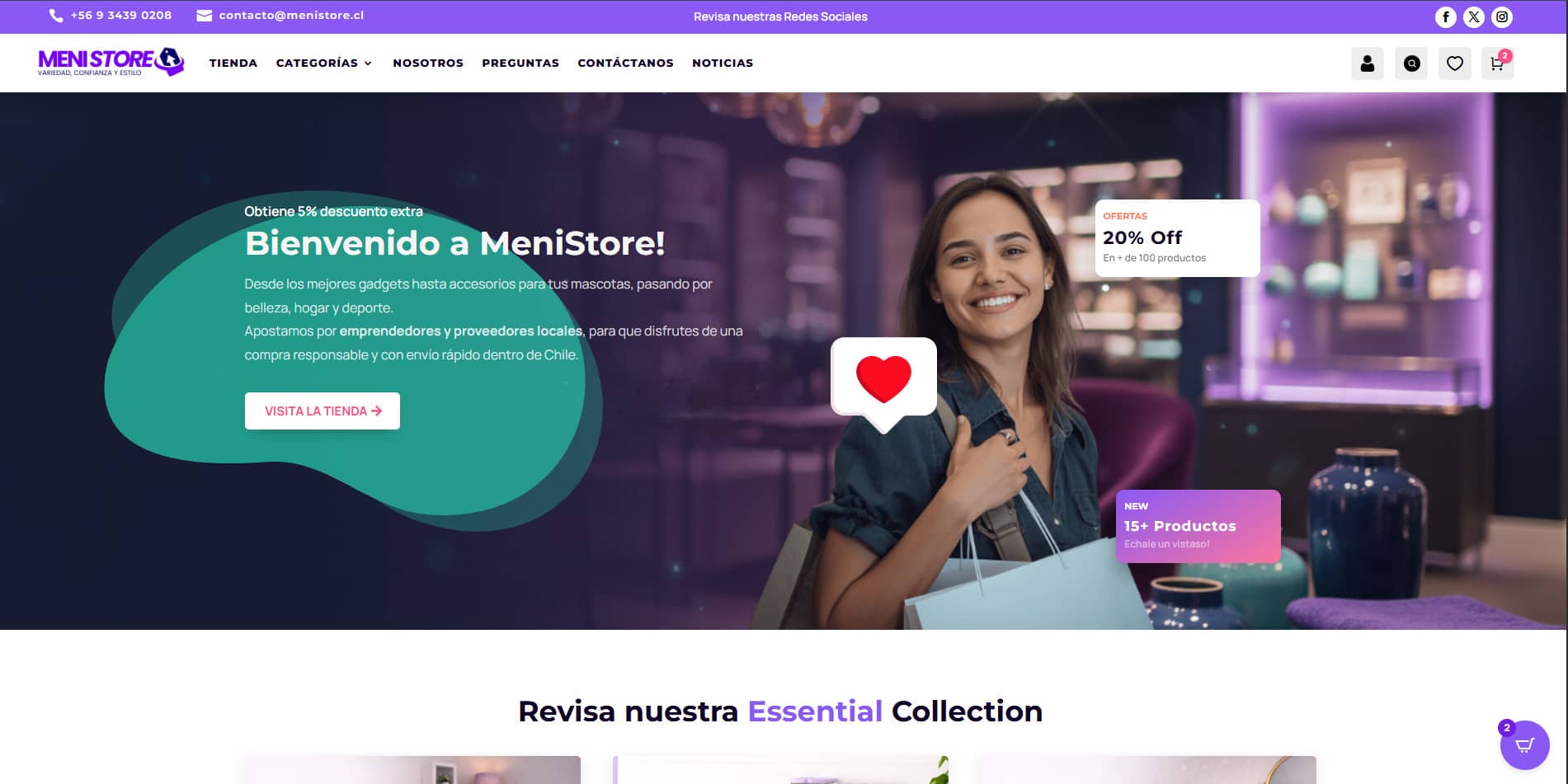 Tienda dropshipping WooCommerce MeniStore